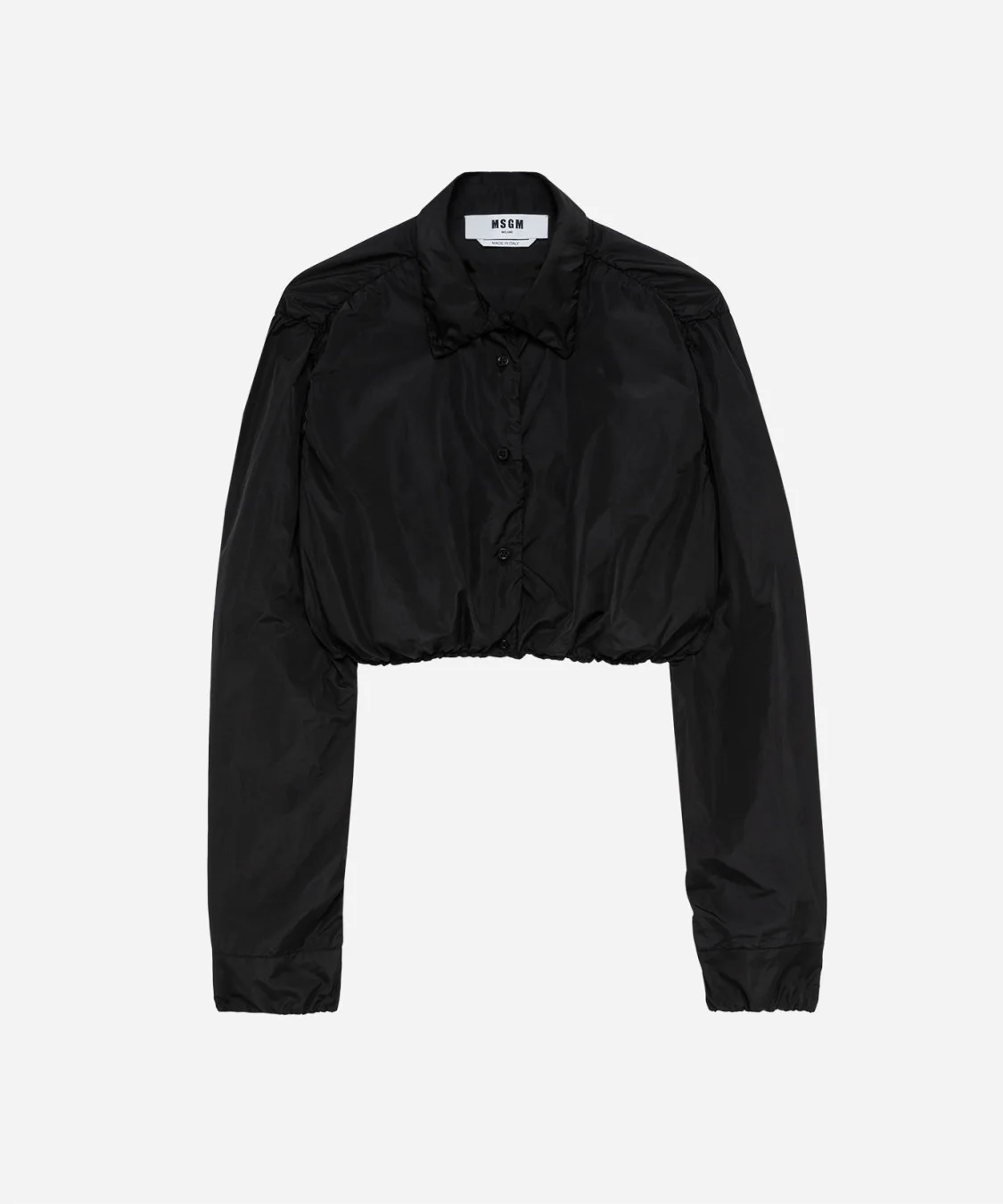 Taffeta cropped shirt - 1