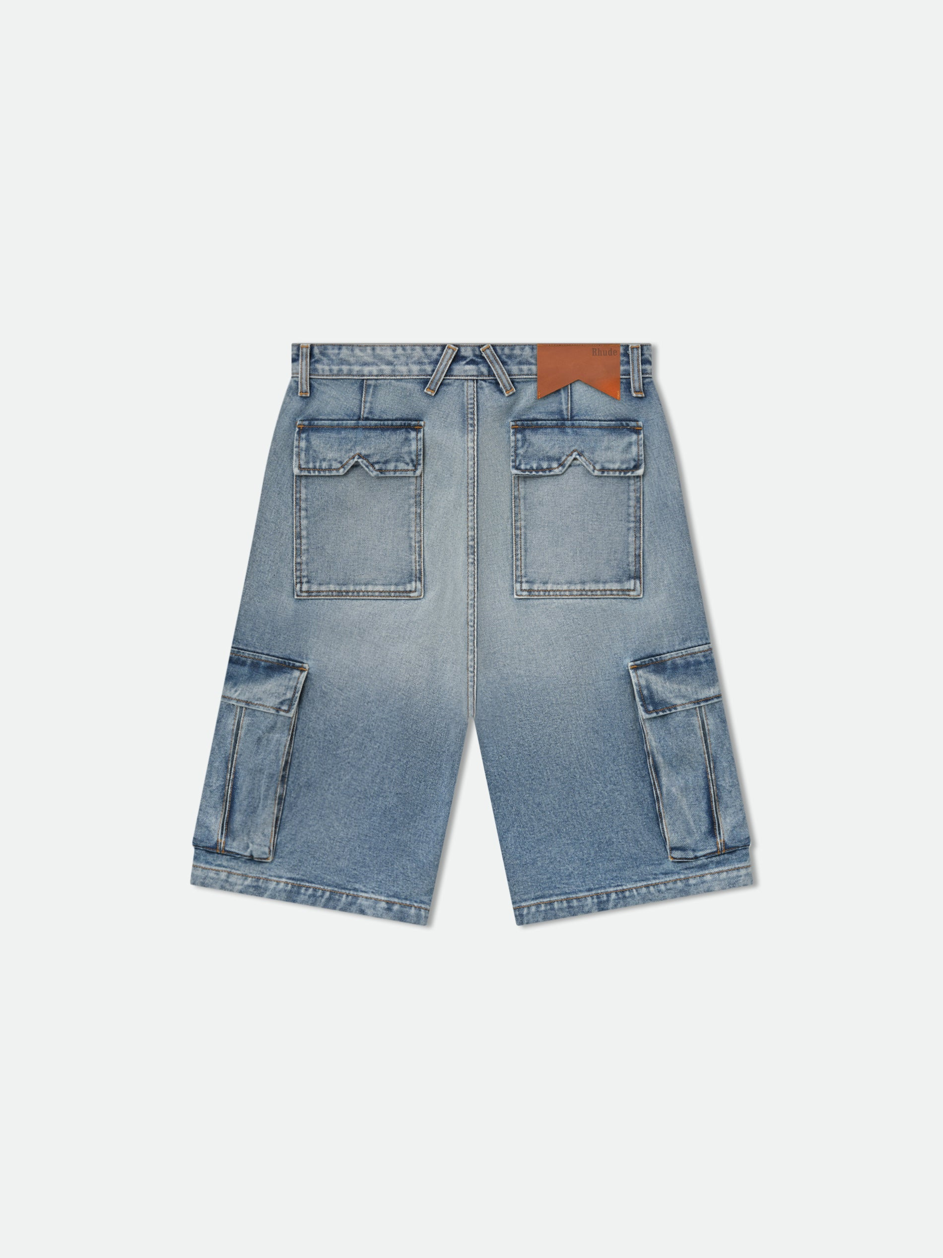 CARGO DENIM BAGGY SHORT - 3