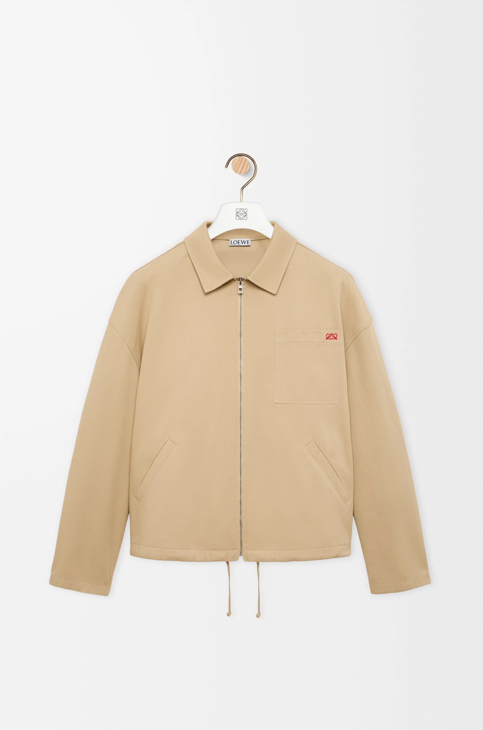 Zip-up jacket in cotton - 1