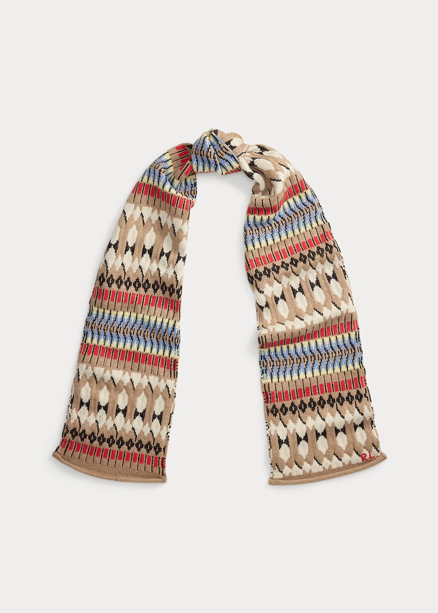 Fair Isle Wool-Blend Scarf - 1