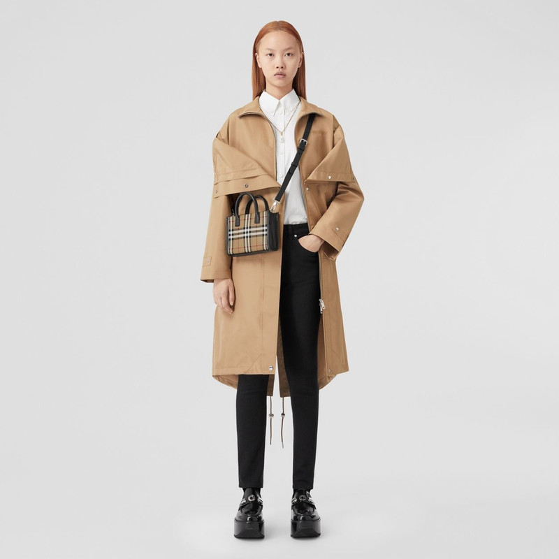 Mini Vintage Check and Leather Tote 6