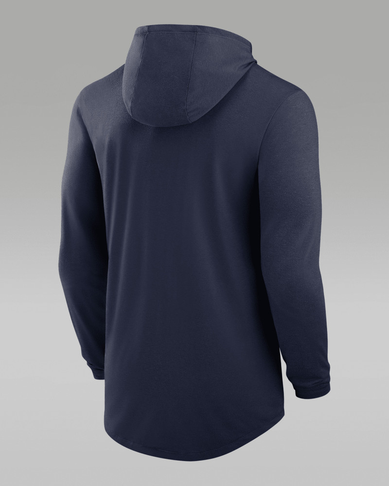 Jordan Michigan Wolverines Men's Jordan Brand Dri-FIT College Long-Sleeve Hooded T-Shirt outlook