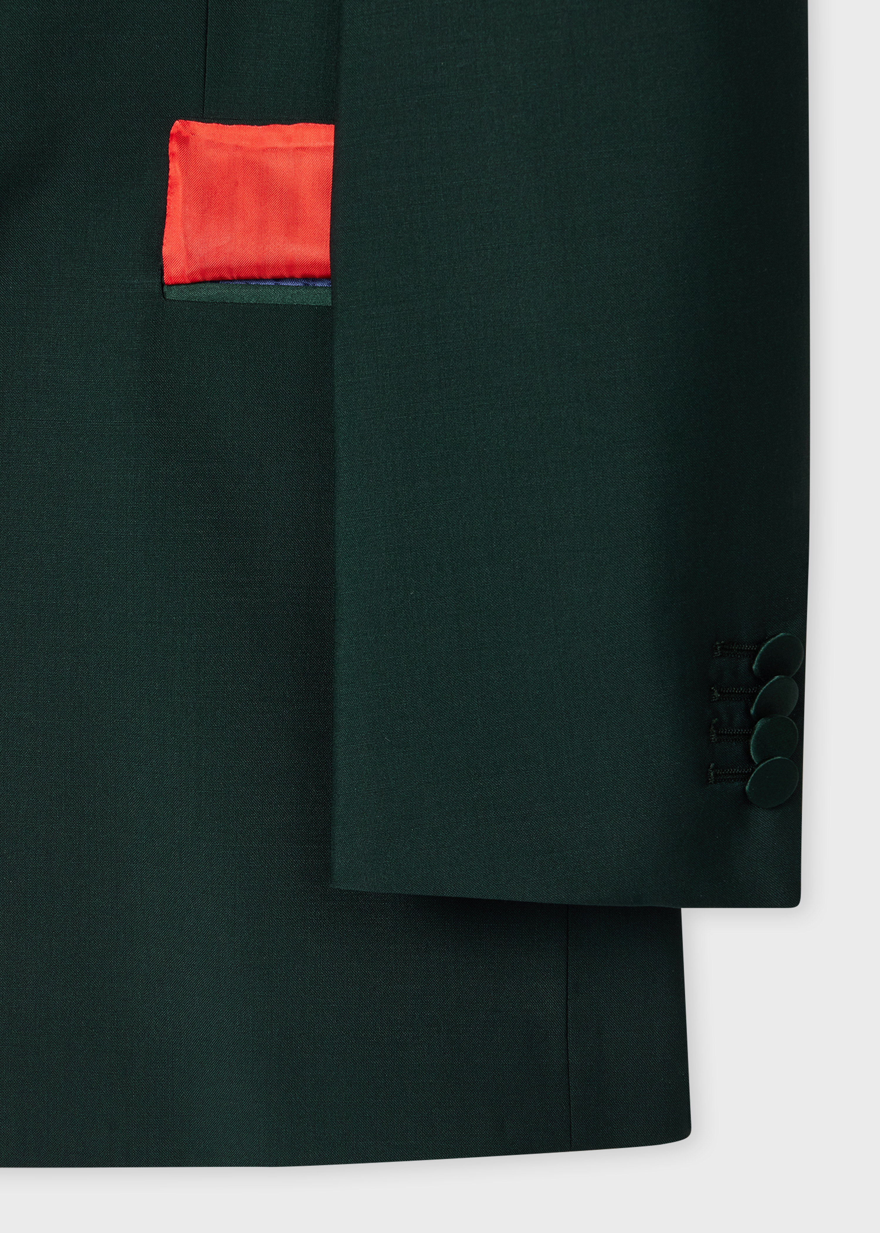 The Soho - Dark Green Wool-Mohair Evening Suit - 3
