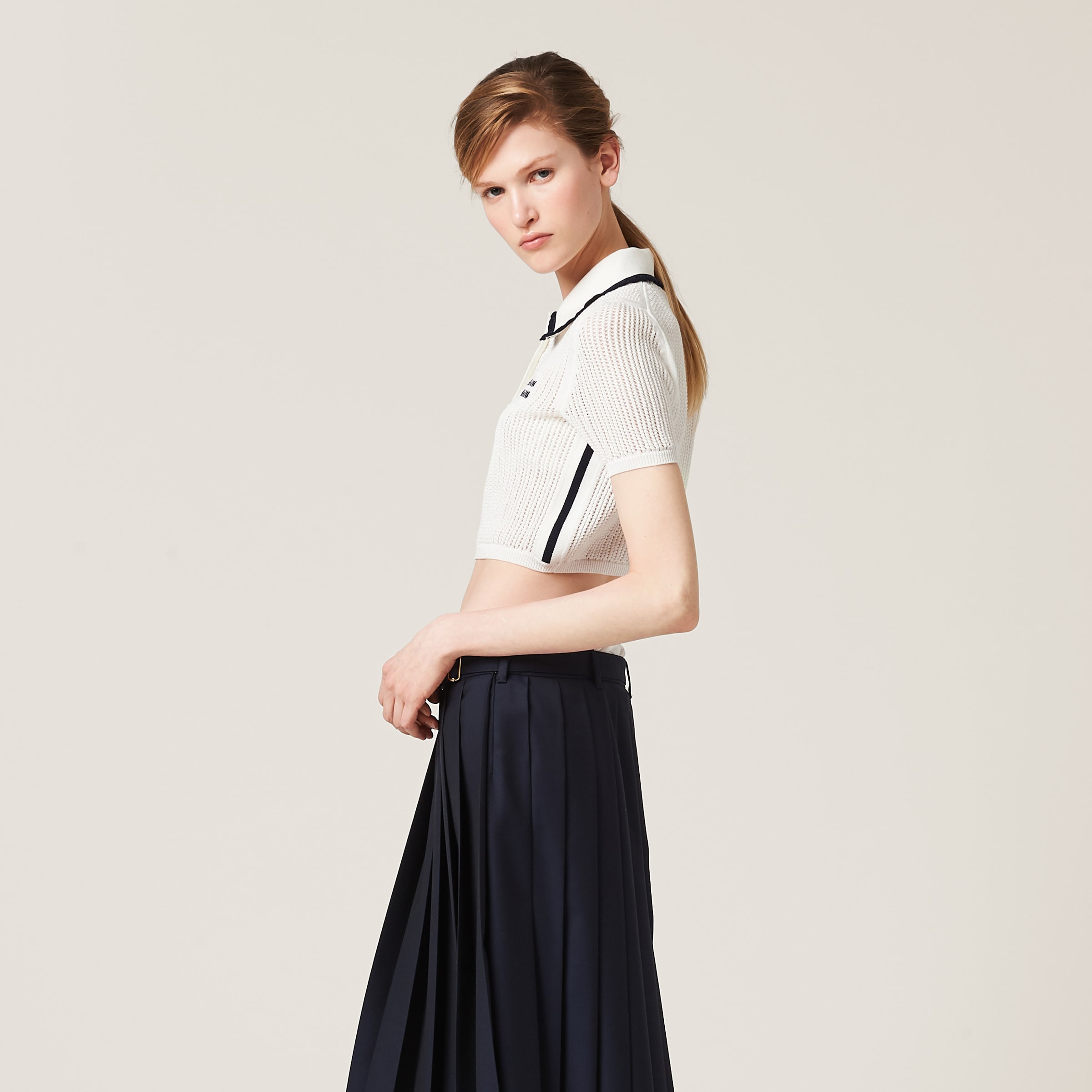 Knit cotton polo shirt - 5