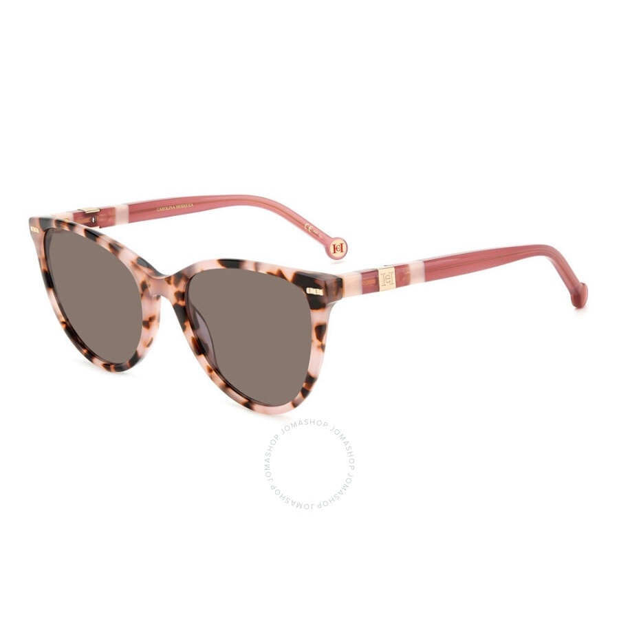 Carolina Herrera Brown Oval Ladies Sunglasses HER 0107/S 00T4/IR 57 - 1