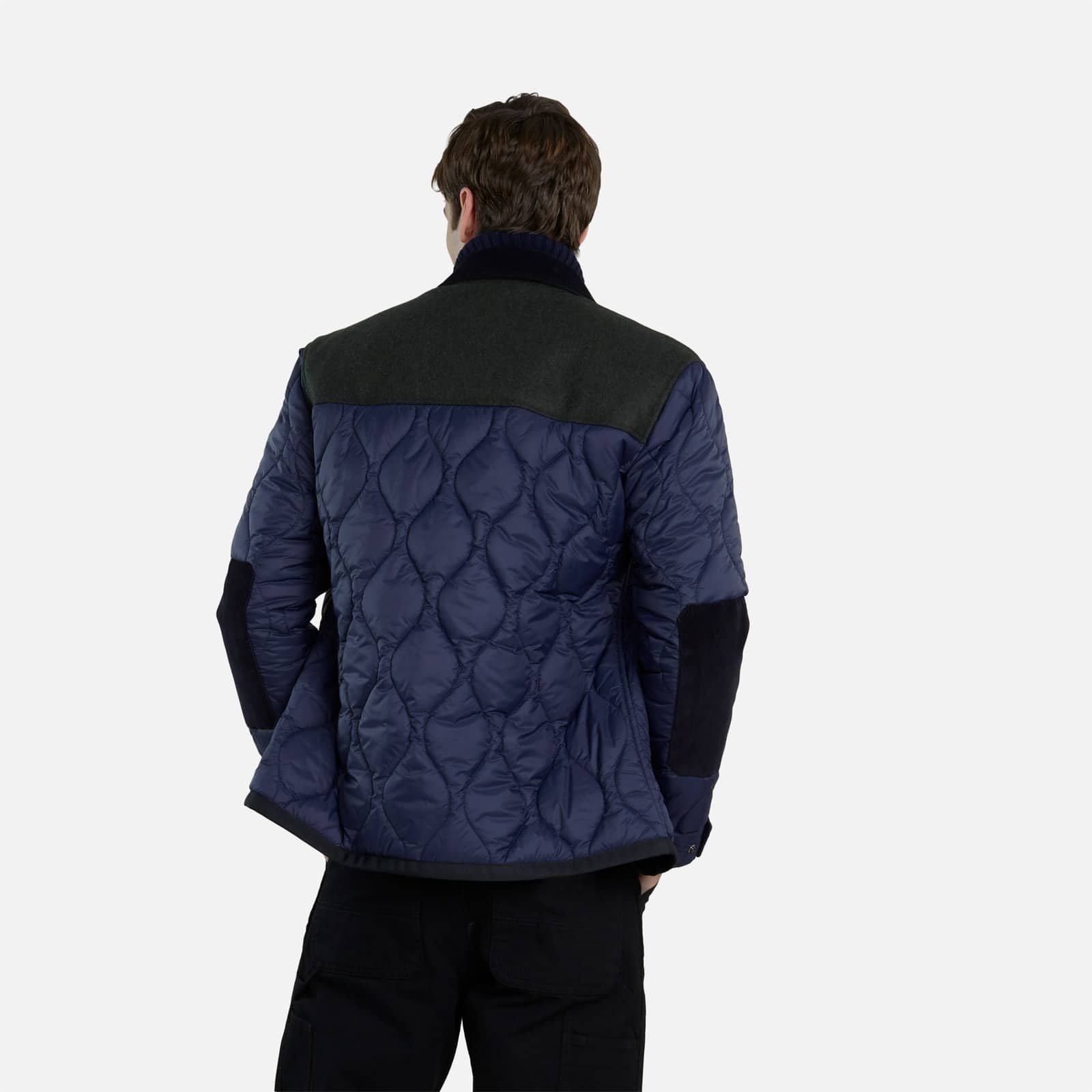 Quilted Shirt Jacket Blue - 5