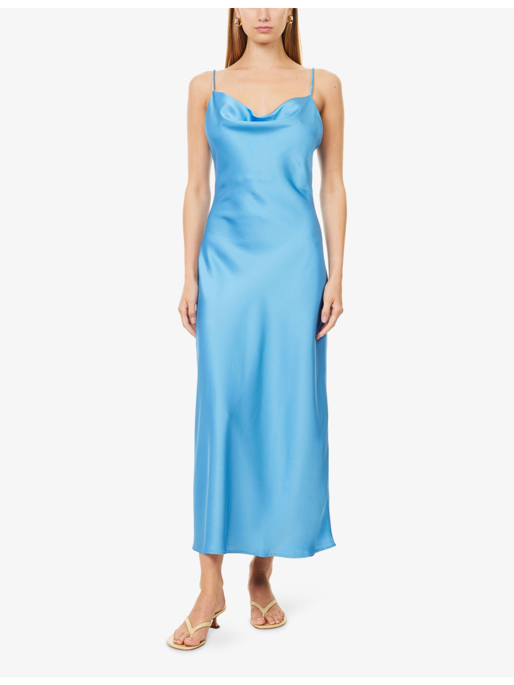 Eila Shoulder-Straps Woven Midi Dress - 3