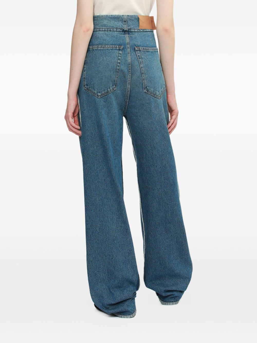 button-fastening jeans - 3