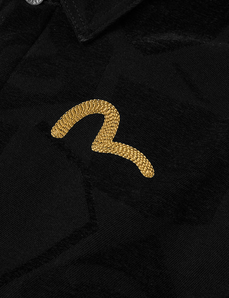 Allover Seagull Jacquard  Regular Fit Chore Jacket 5