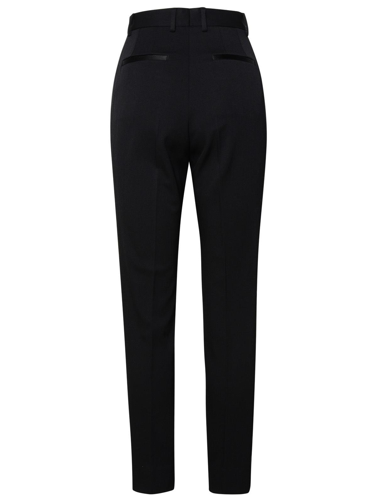 Dolce & Gabbana Black Virgin Wool Blend Trousers Women - 3