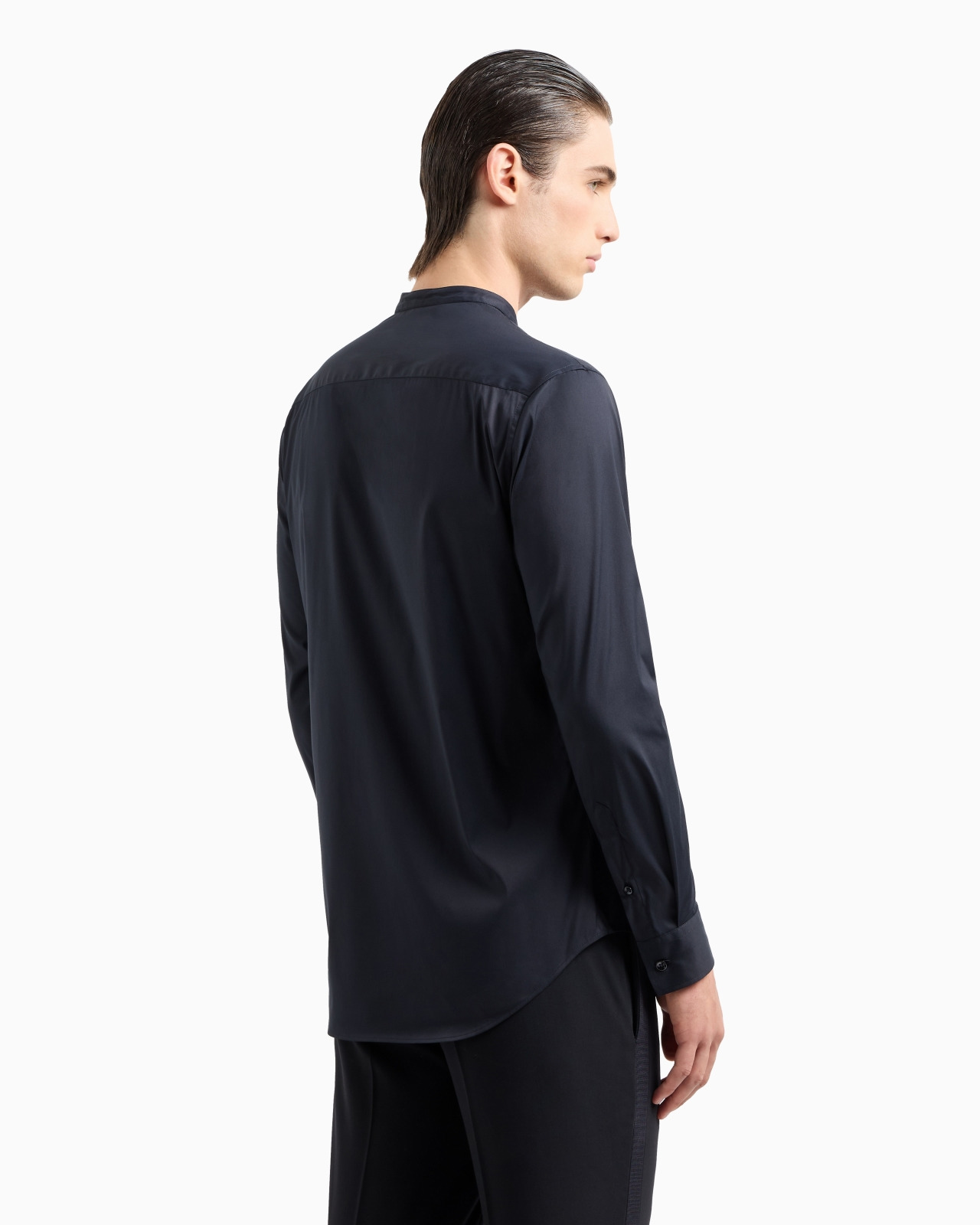 Plain-knit stretch cotton Icon shirt - 3