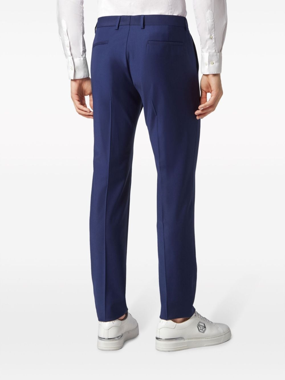 pressed-crease tailored trousers - 4