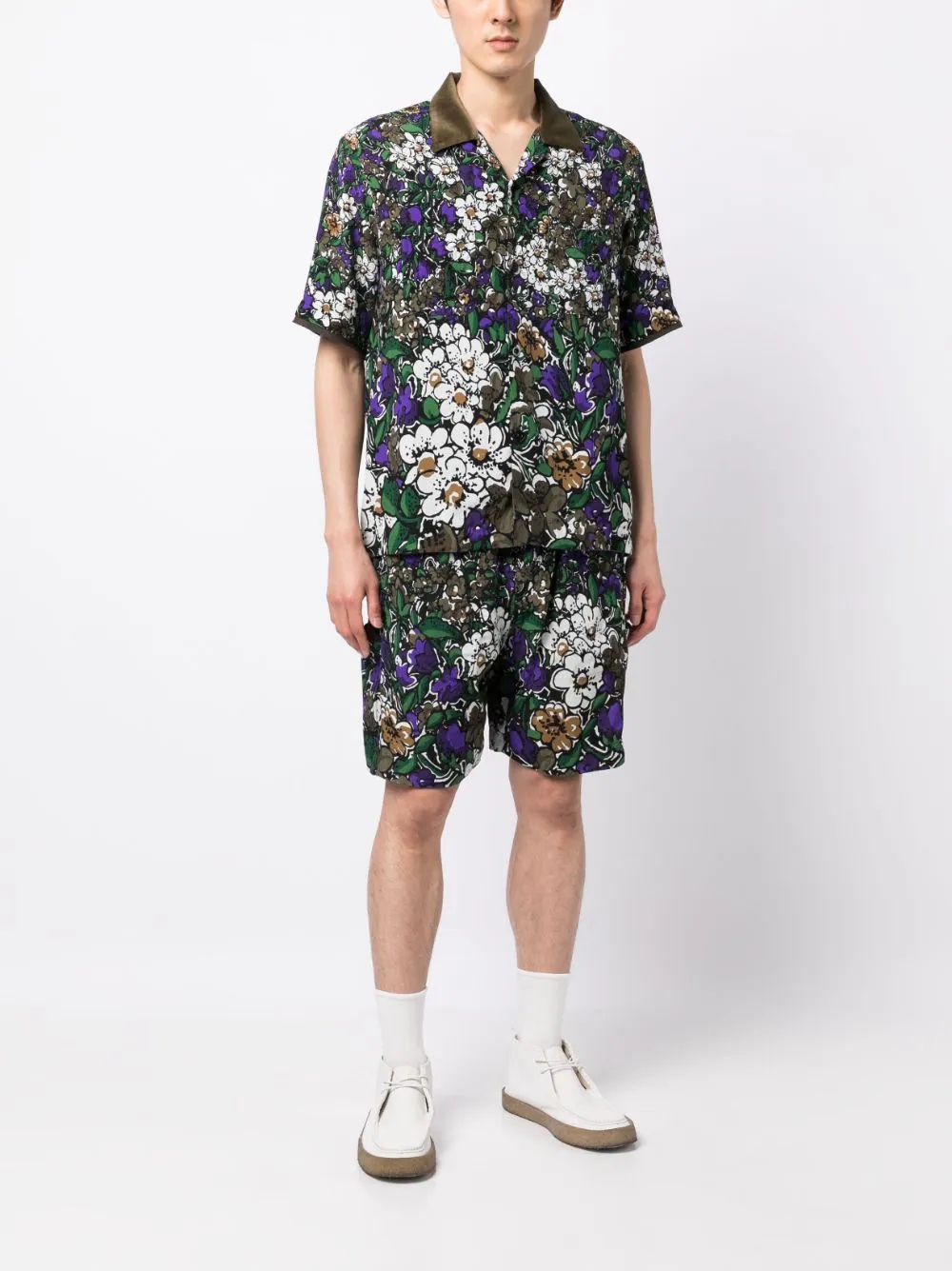 Floral Print Shorts - 2