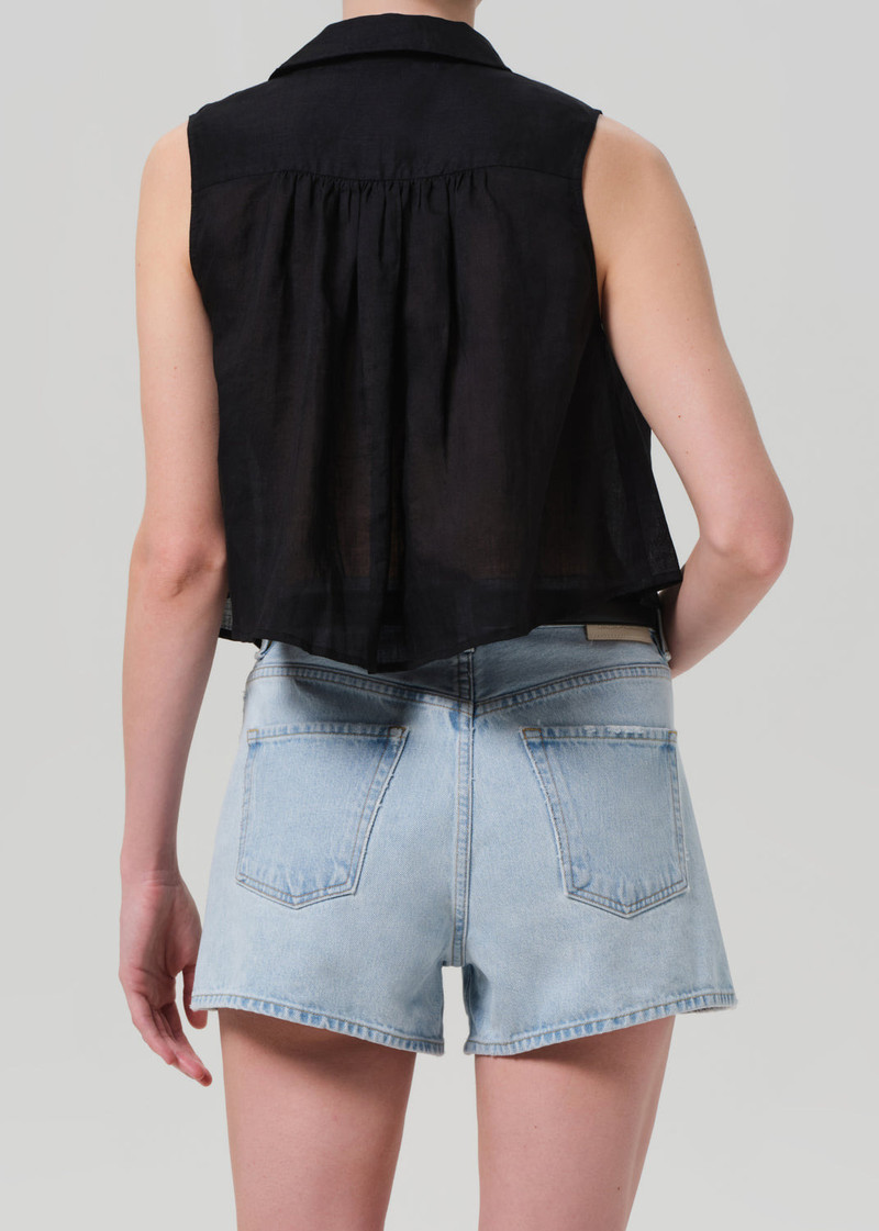 Sleeveless Ambrose Top In Black 3