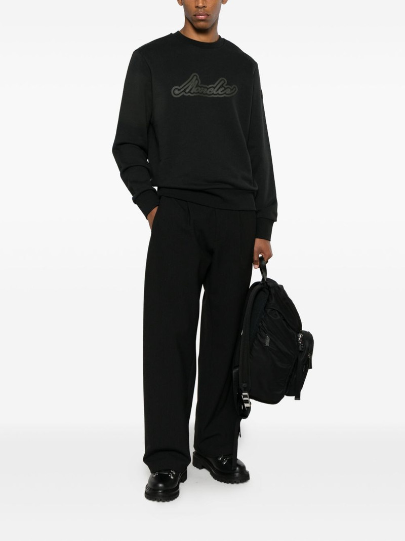 Stone Island logo crew-neck sweatshirt outlook