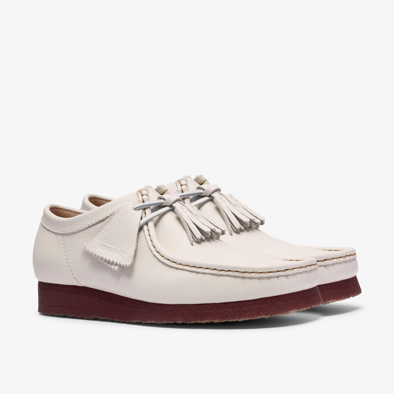 Wallabee White Leather 4