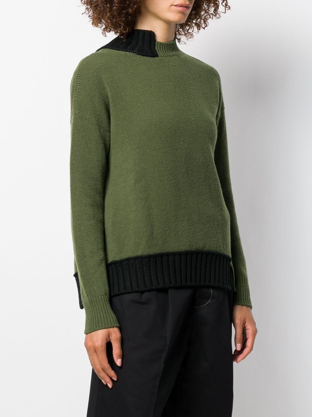 asymmetric knitted jumper - 3