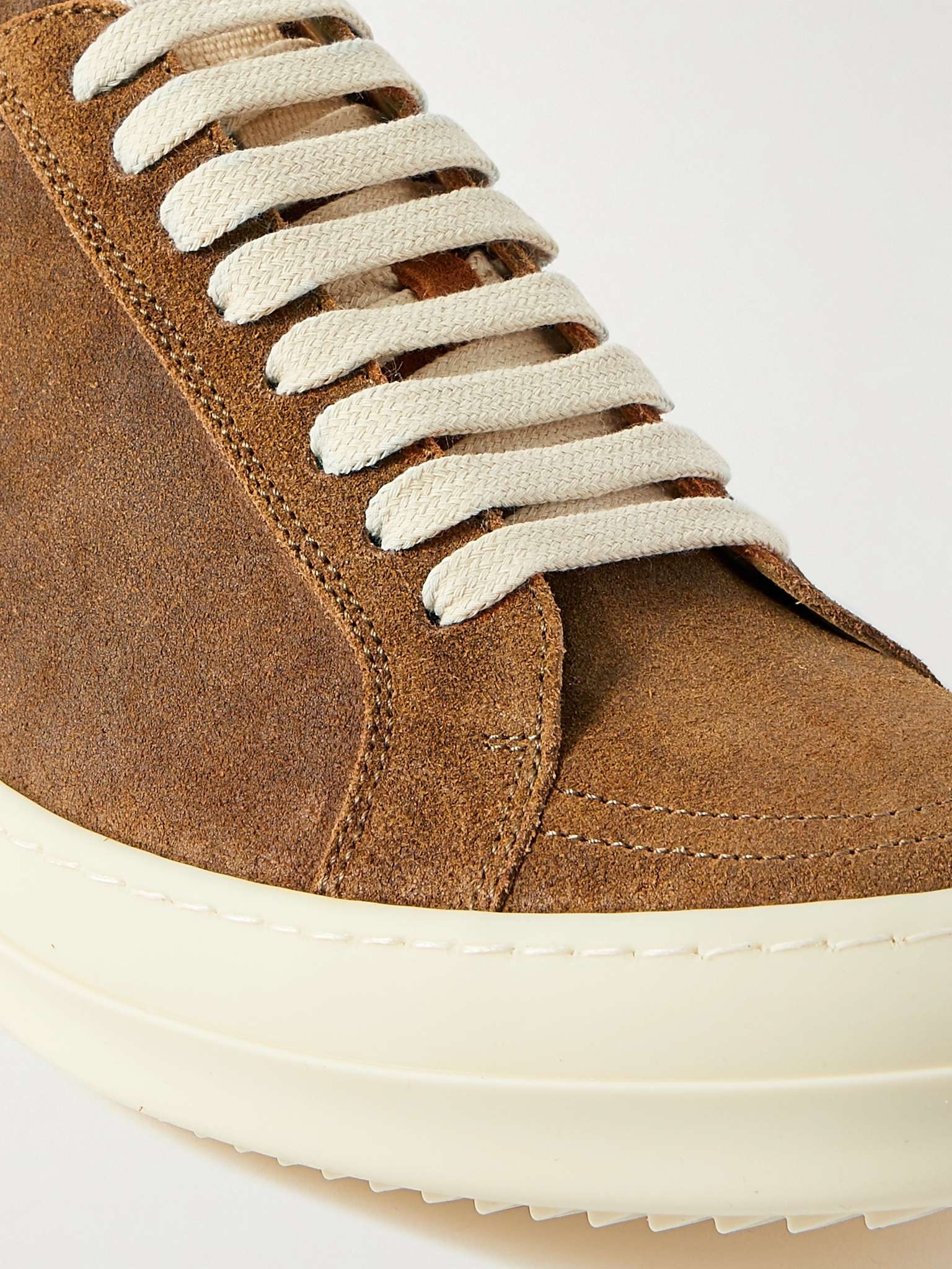 Canvas-Trimmed Suede Sneakers - 6