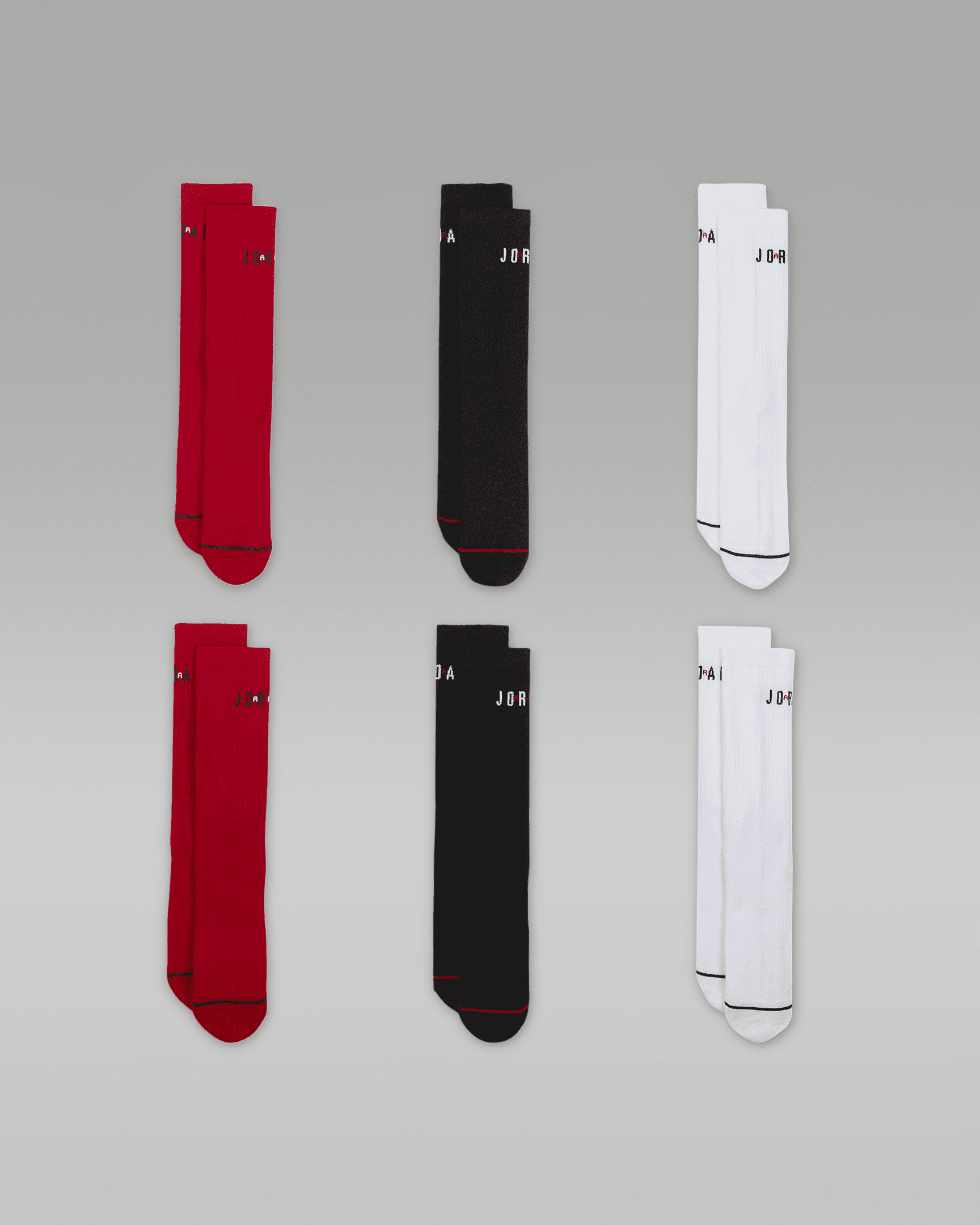 Jordan Everyday Crew Socks (6 Pairs) - 2