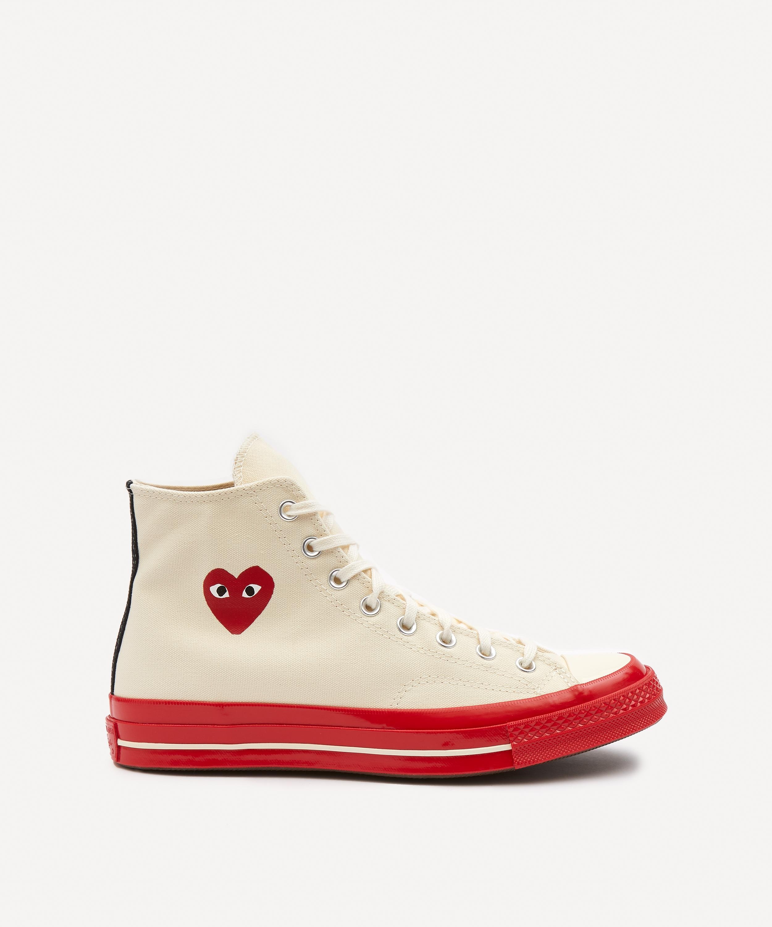 x Converse 70s Hi-Top Red Sole Canvas Trainers - 6