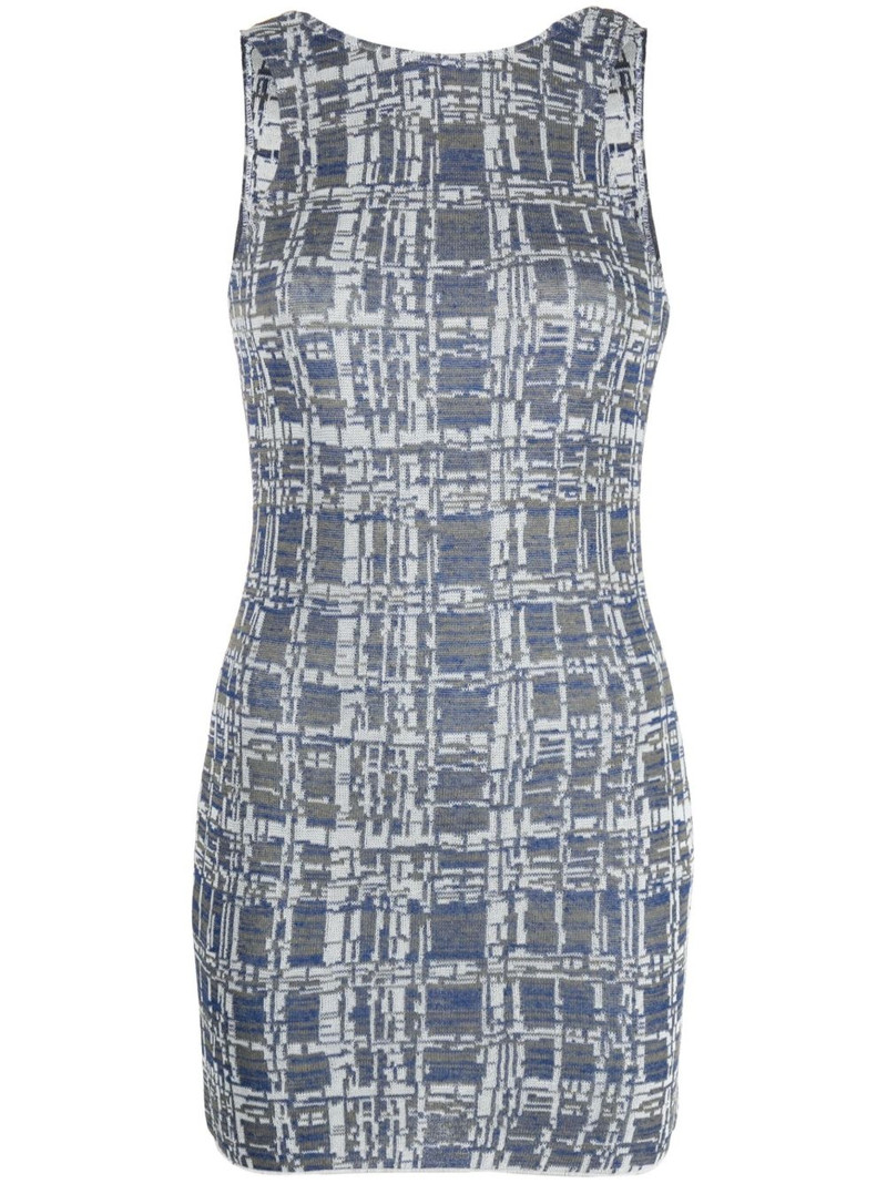 sleeveless knitted minidress 1