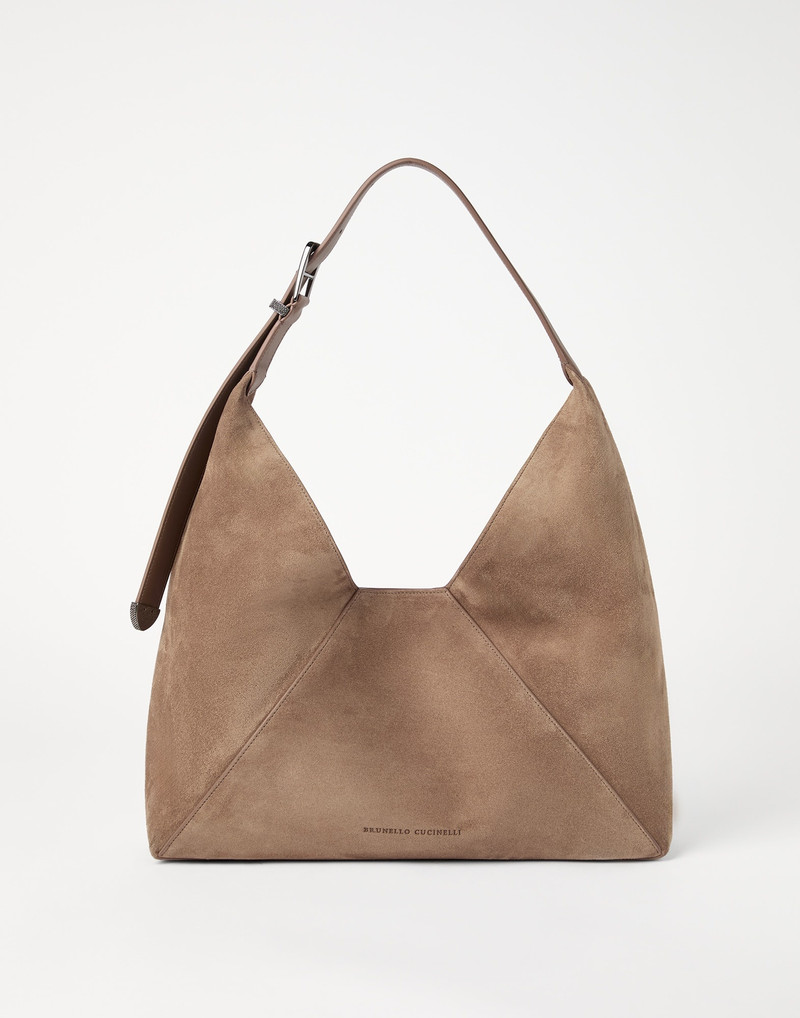 Sueded calfskin hobo bag 1