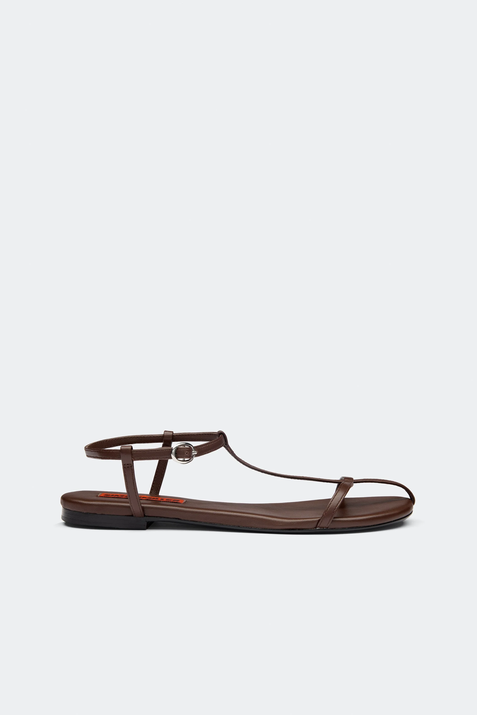 Cage Flat Sandal In Espresso - 1