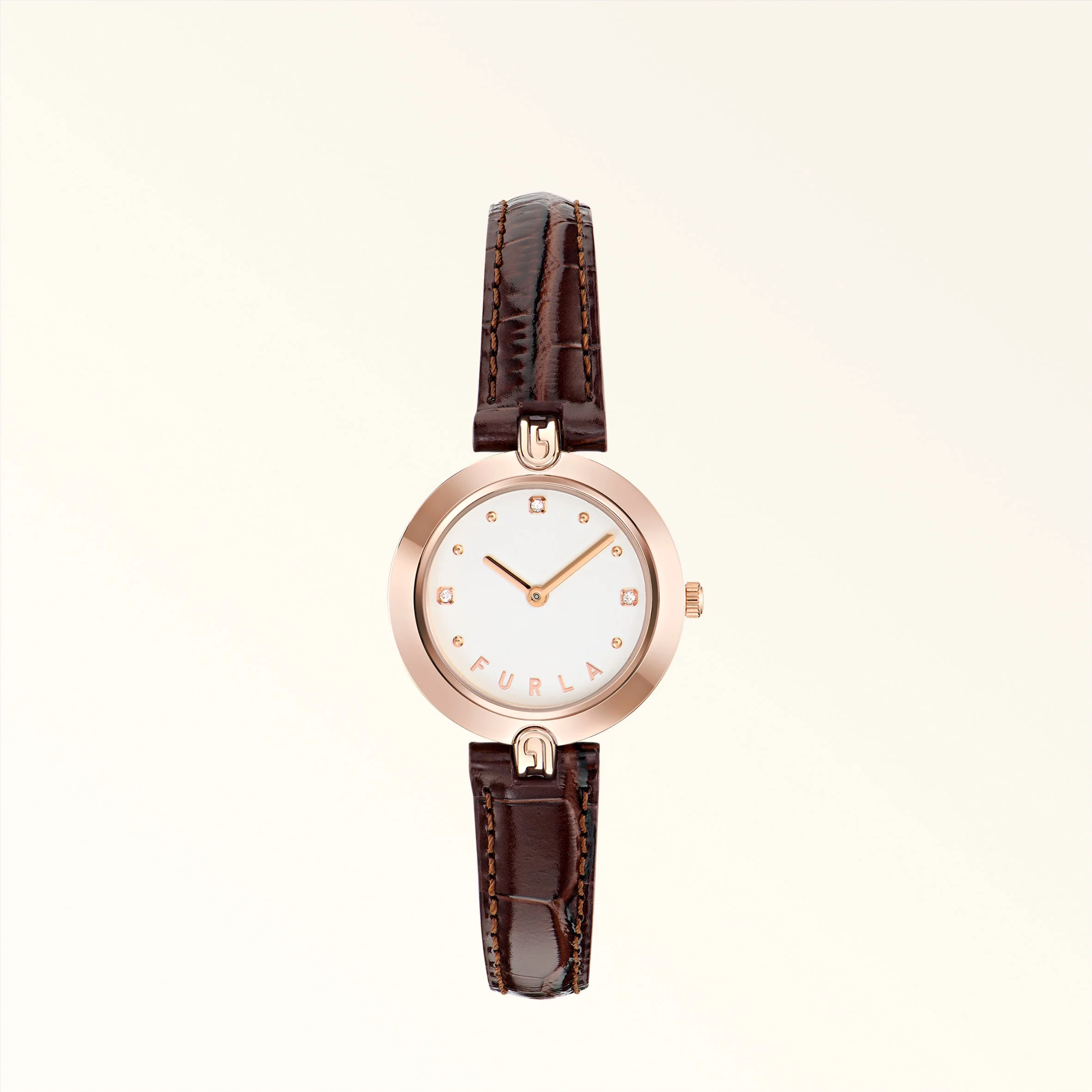 Furla Logo Links Round Case Watch - 1