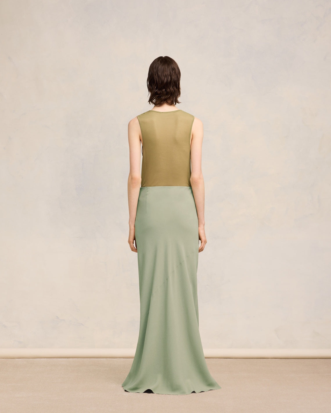 LONG SKIRT WITH BIAS CUT - 4