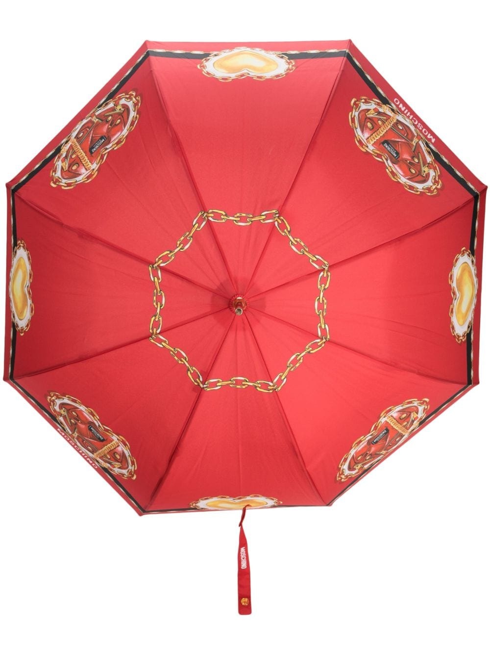 heart-print umbrella - 1