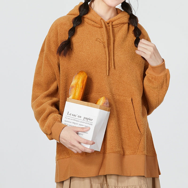 (WMNS) PUMA Winterized Hoodie 'Brown' 672132-74 - 3