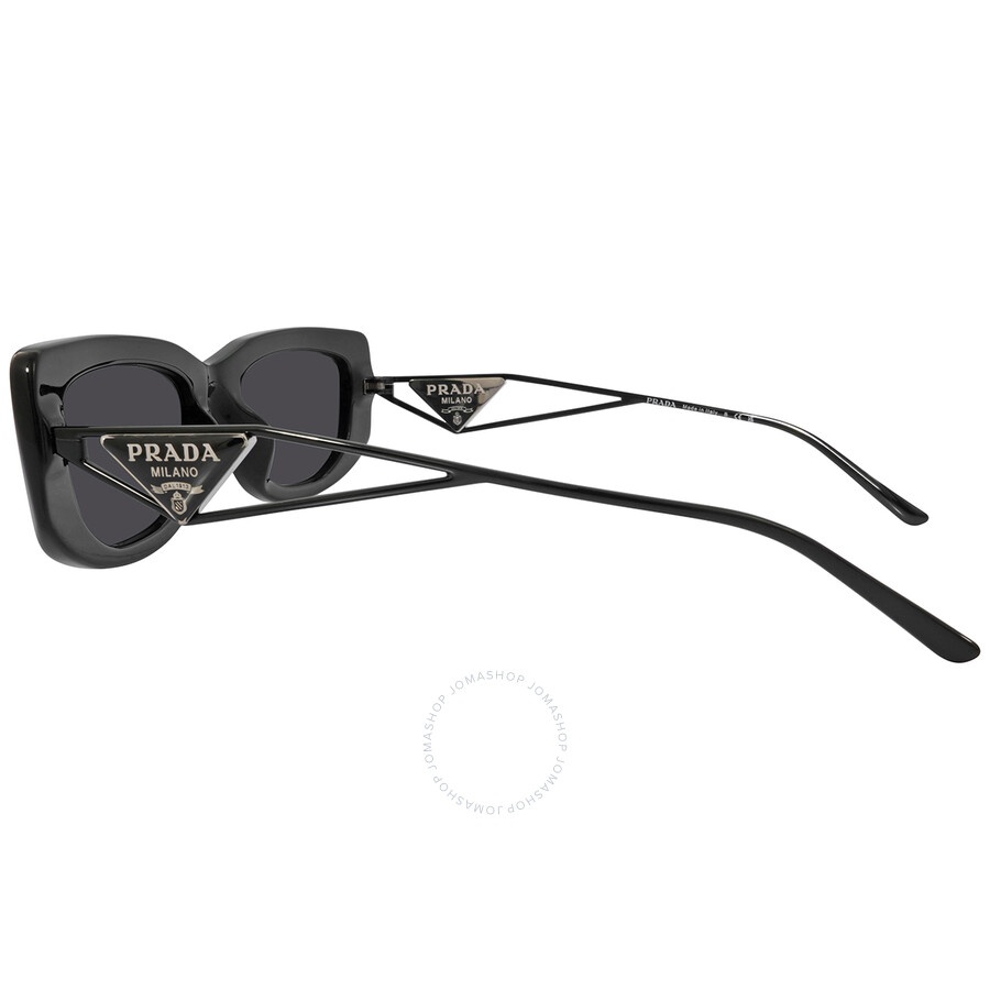 Prada Dark Gray Rectangular Ladies Sunglasses PR 14YS 1AB5S0 53 - 3
