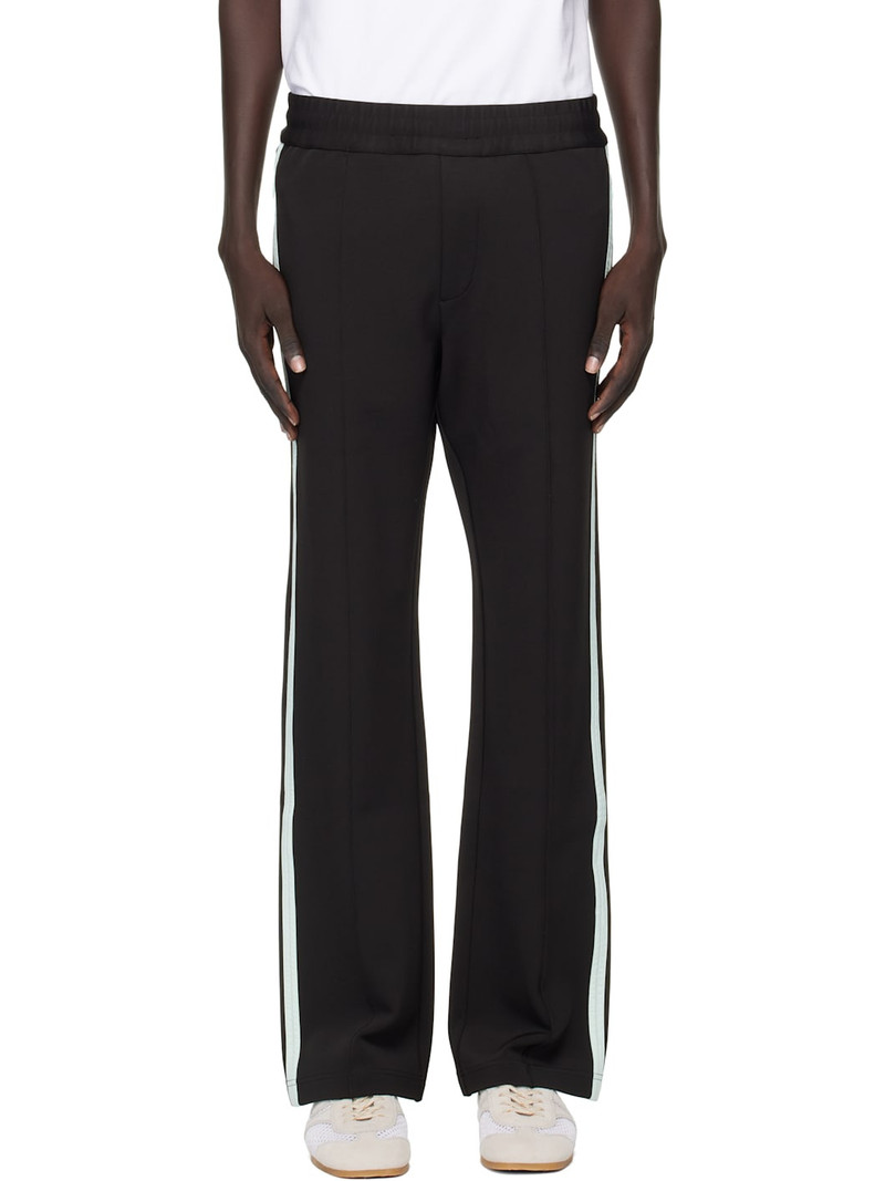 Black Tech Nylon Trim Sweatpants 1