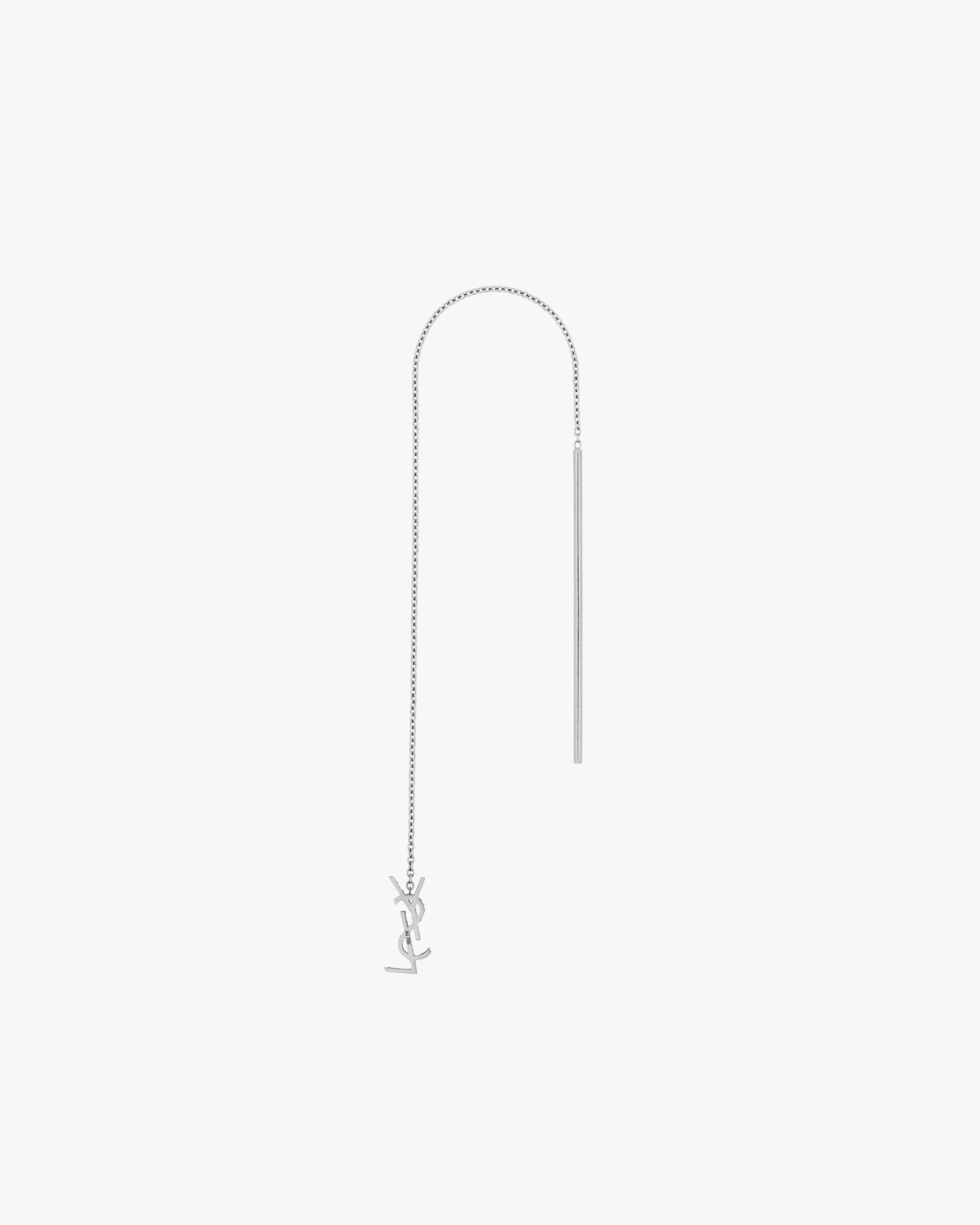 CASSANDRE DROP EARRING IN 18K GREY GOLD AND DIAMONDS - 3