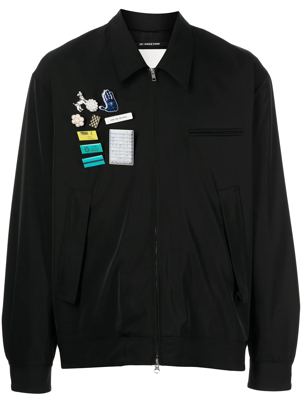 multi-badge lightweight jacket - 1