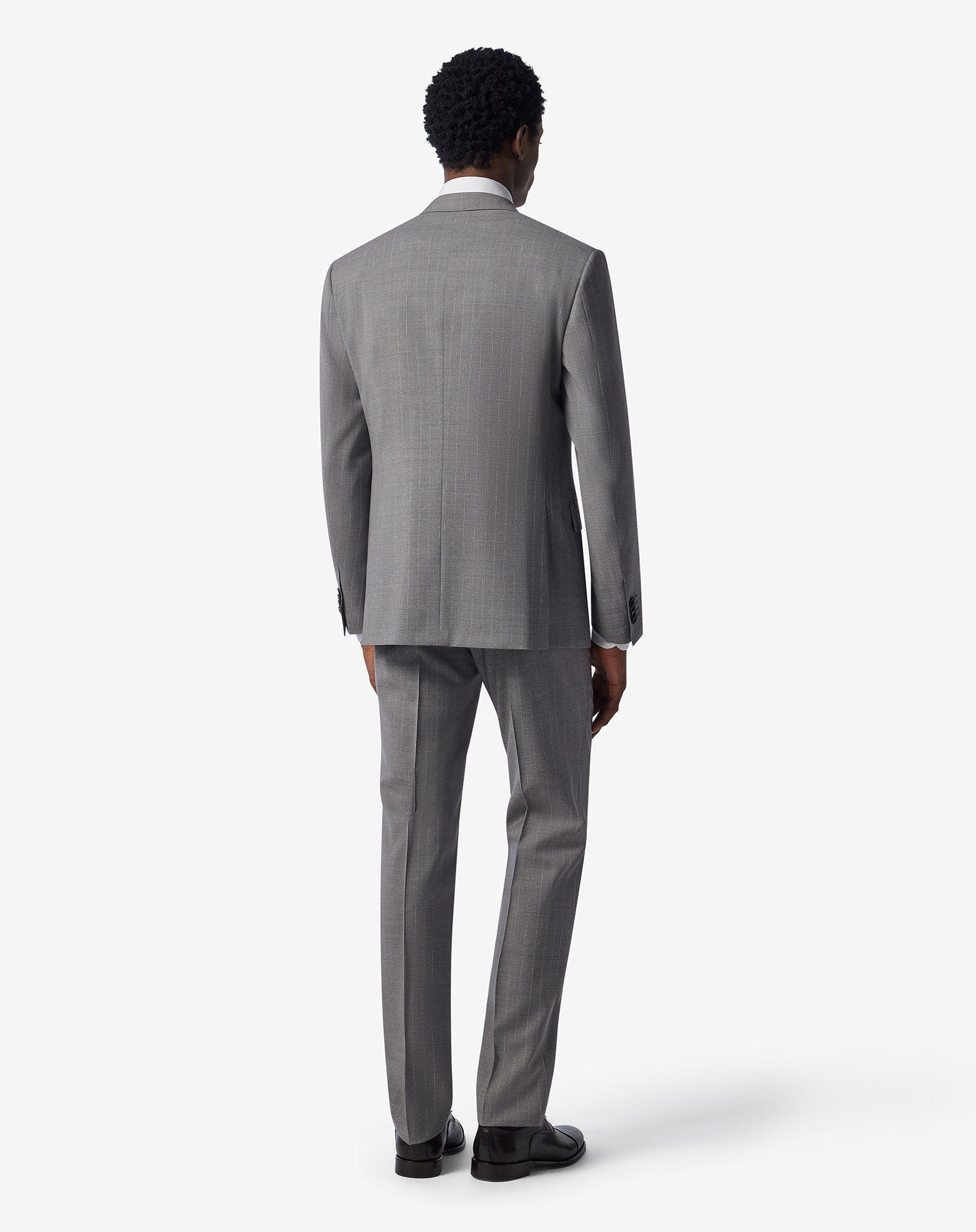 Grey wool and linen suit with waistcoat - 3