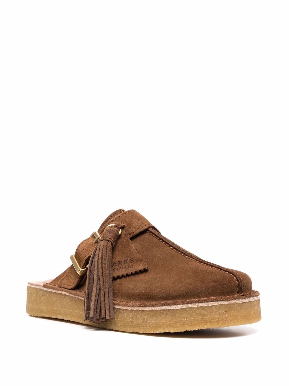 slip-on suede mules - 2