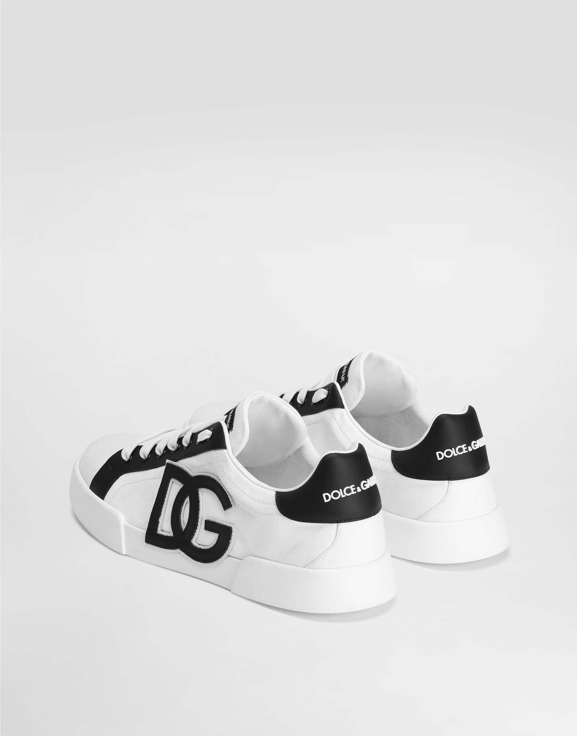 Portofino light strobel sneakers in canvas and calfskin - 3