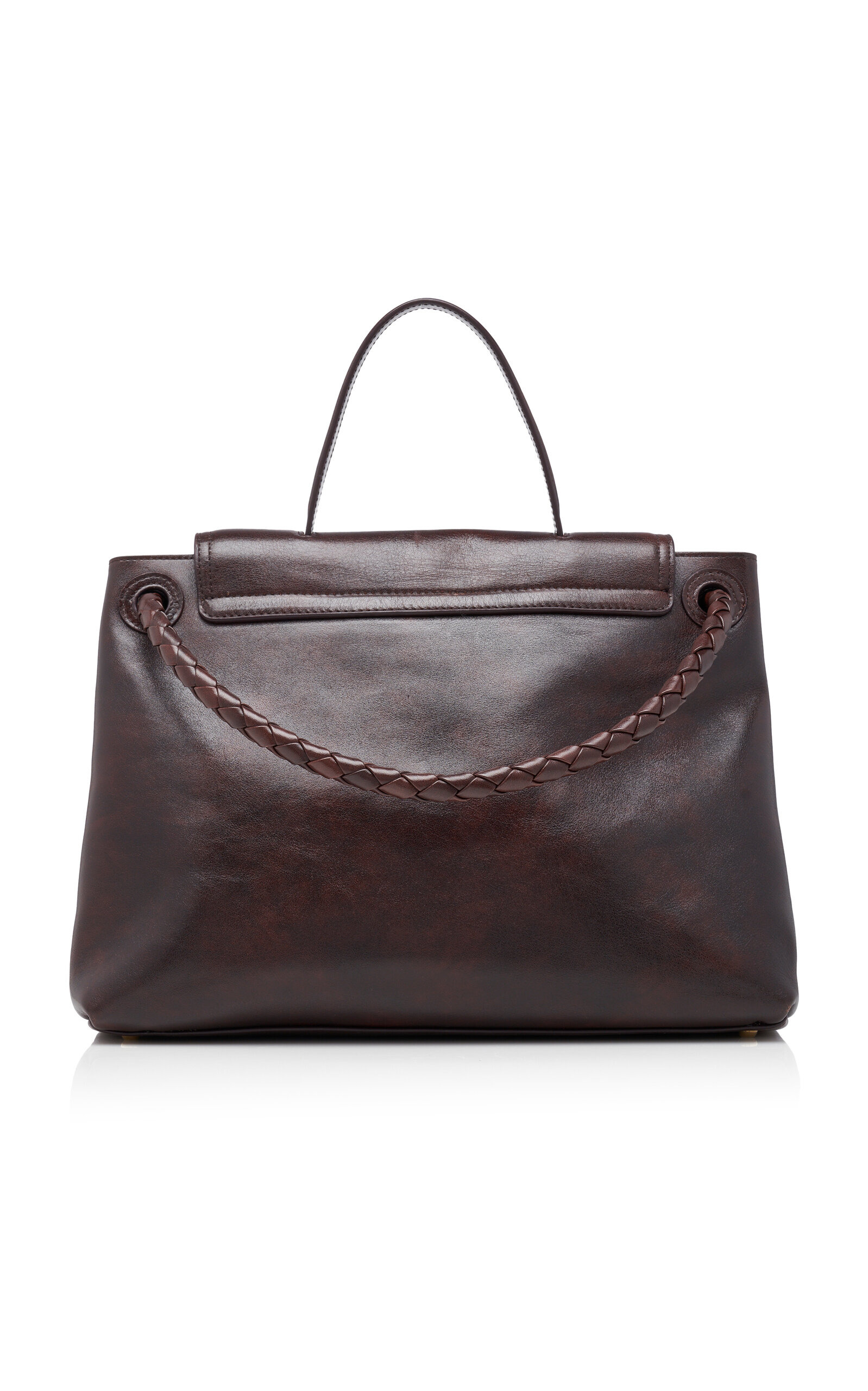 Ciao Ciao Distressed Leather Top Handle Bag brown - 5