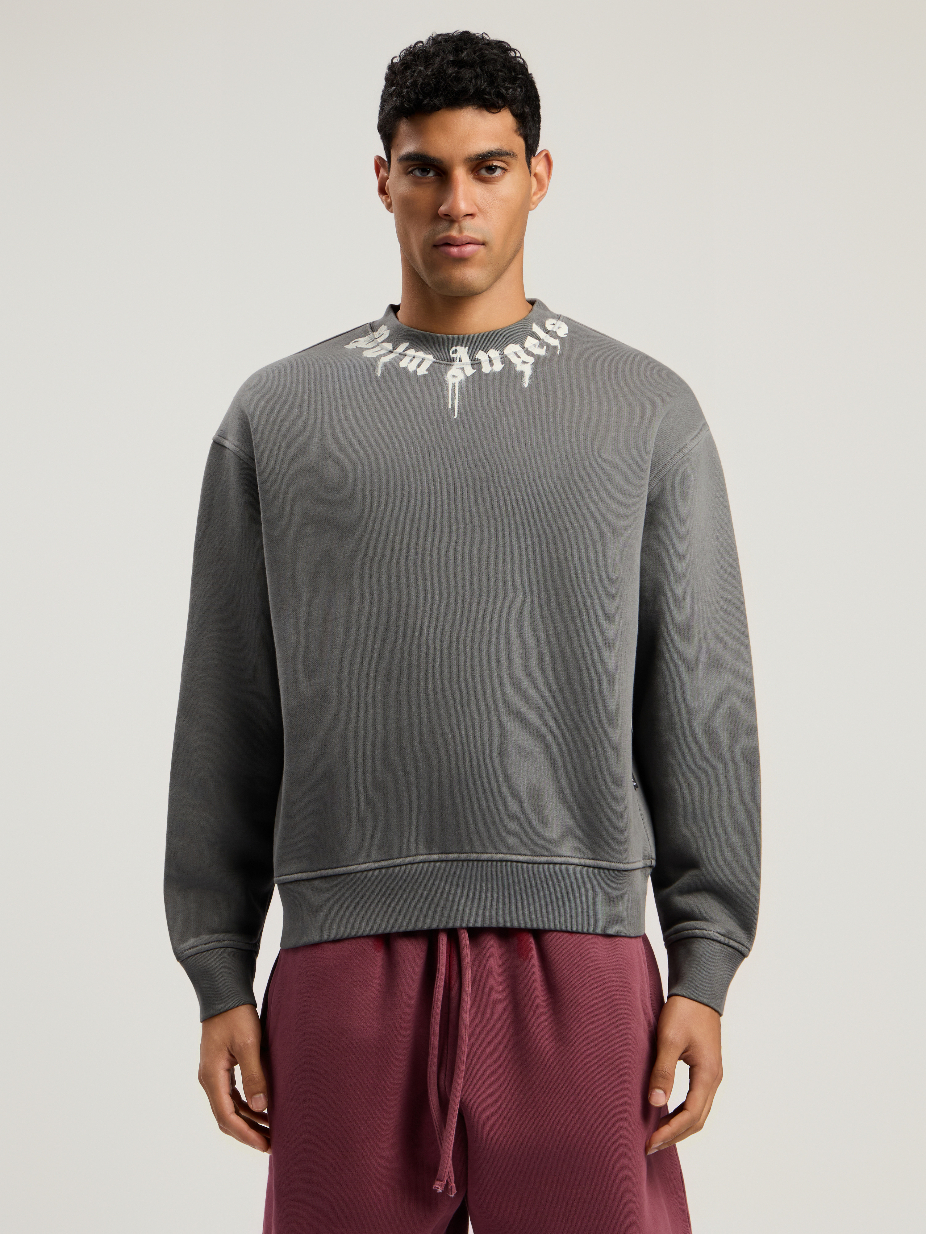Neck Logo Regular Crewneck Sweatshirt - 3
