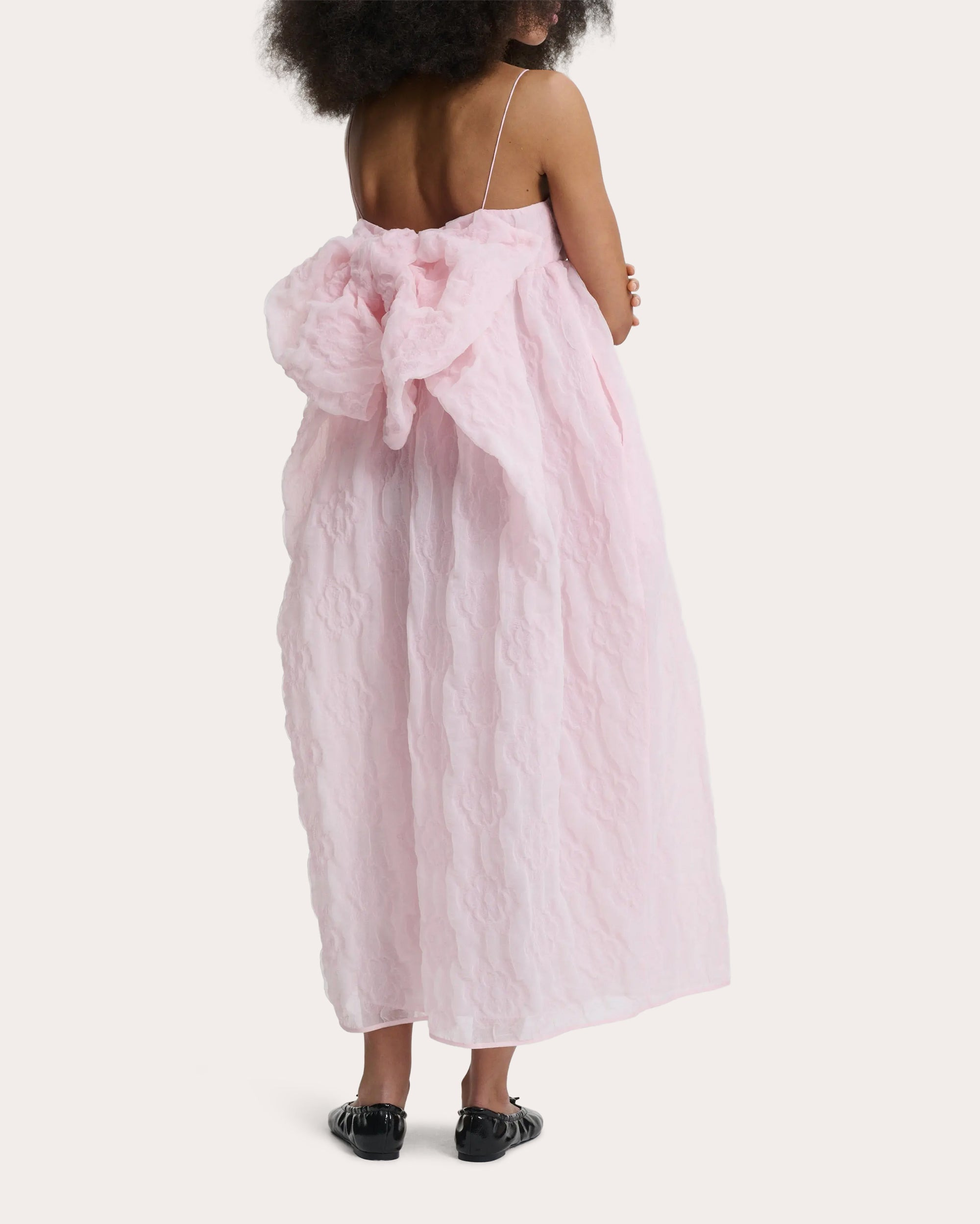 Vilma Floral Matelassé Babydoll Dress - 2