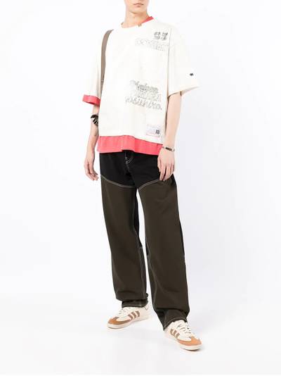 Maison MIHARAYASUHIRO layered logo-print T-shirt outlook