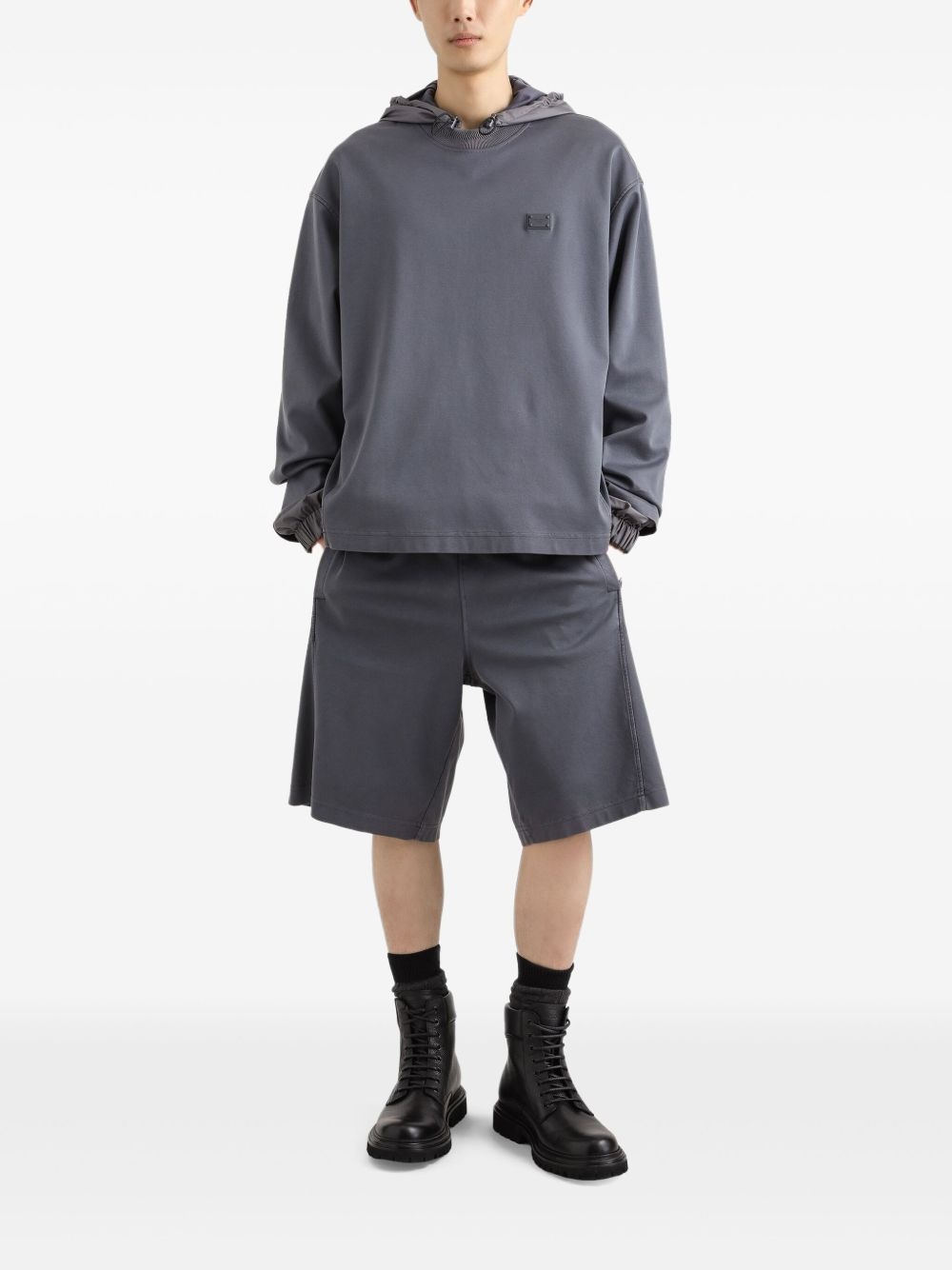 cotton jersey sweatshirt - 2