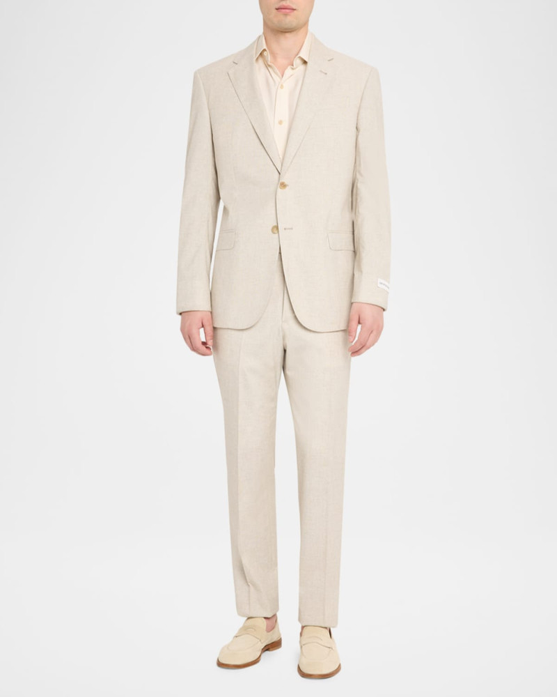 EMPORIO ARMANI Men's Wool, Cotton and Silk Sharkskin Two-Piece Suit outlook