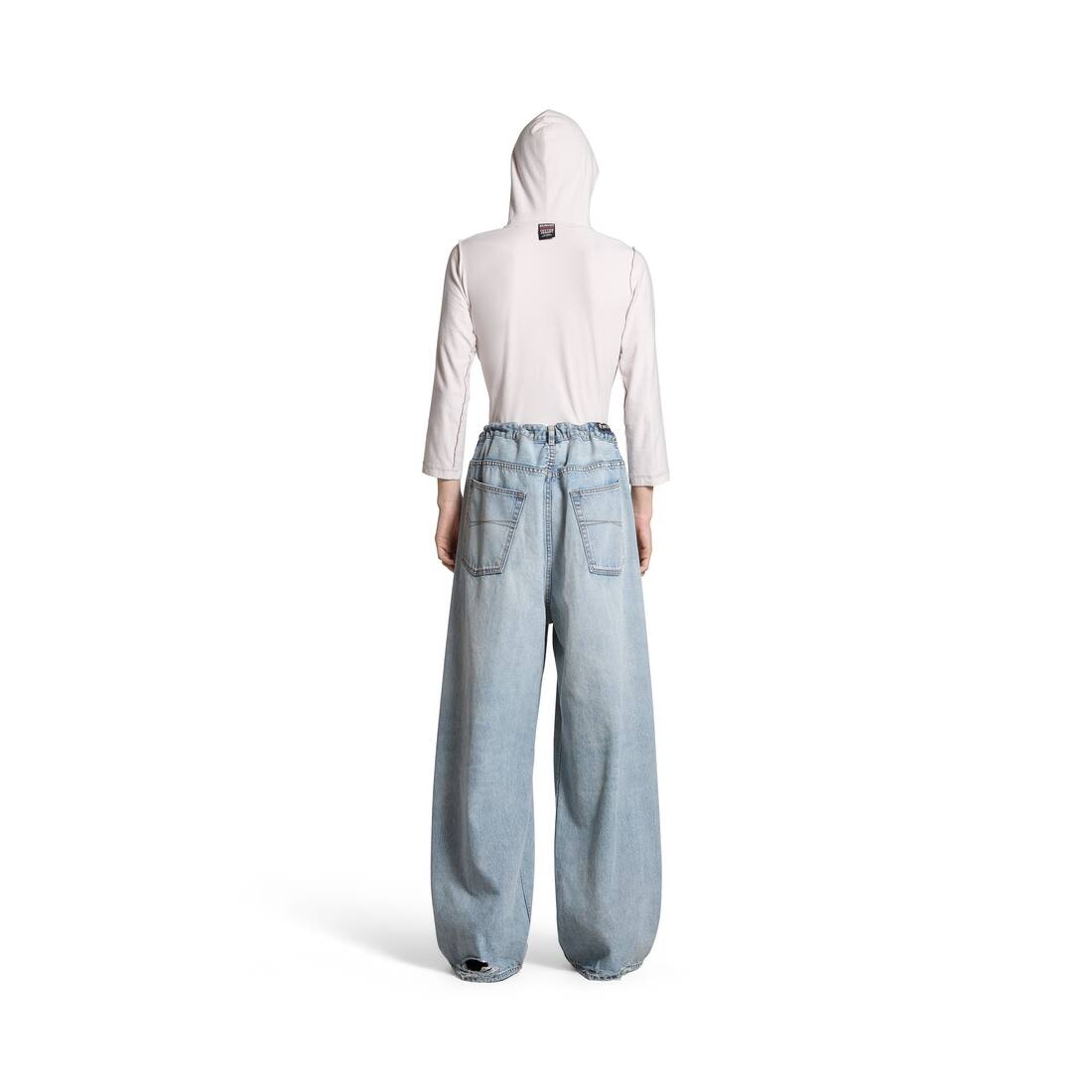 Oversized Baggy Pants in Blue - 4