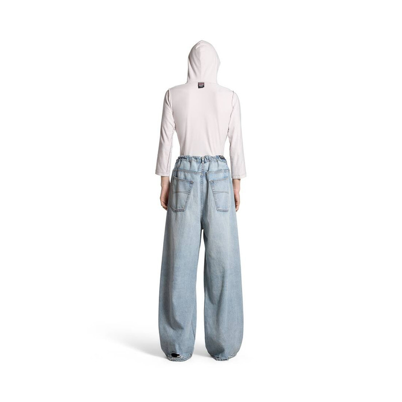 Oversized Baggy Pants in Blue 4