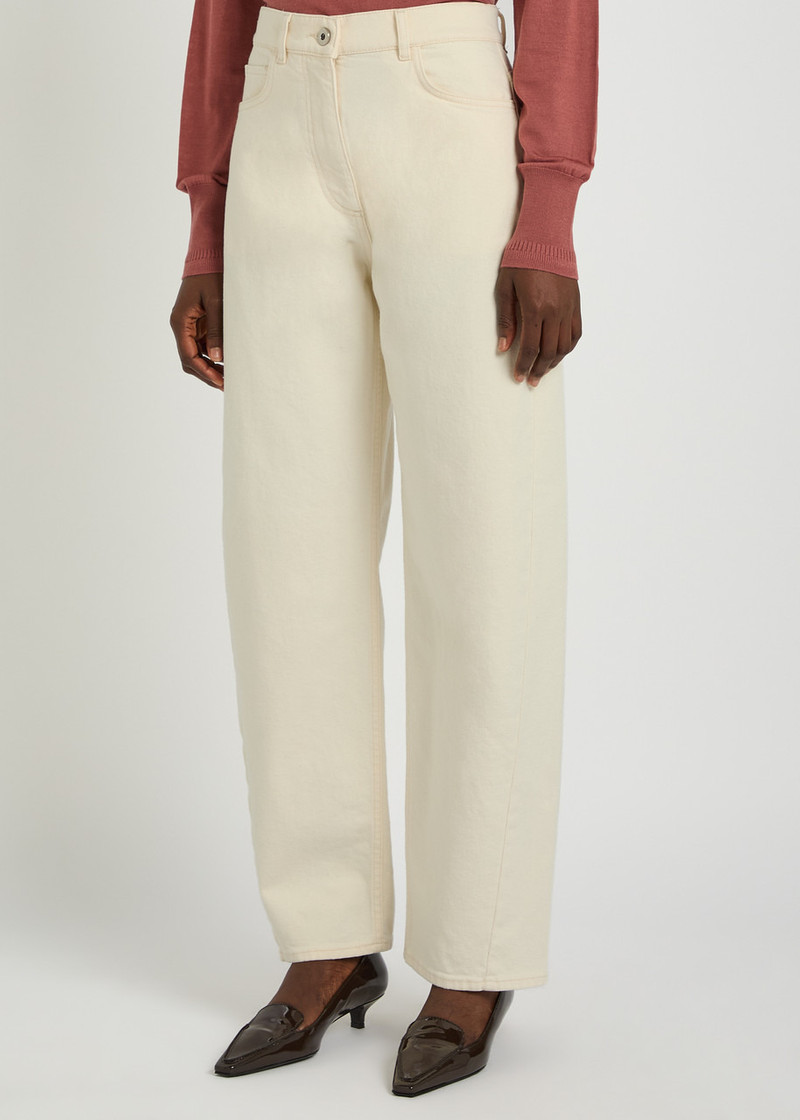 Another Tomorrow Another Tomorrow Curved Barrel-leg Jeans outlook