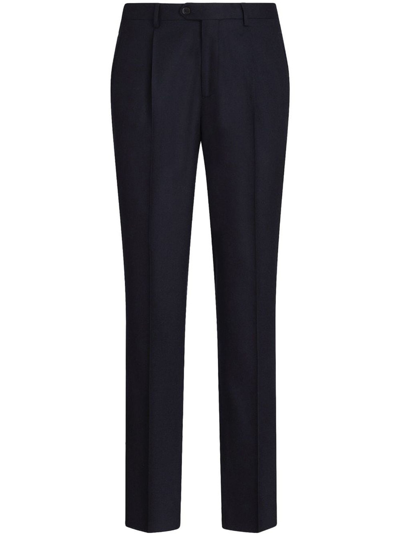 pressed-crease wool trousers 1