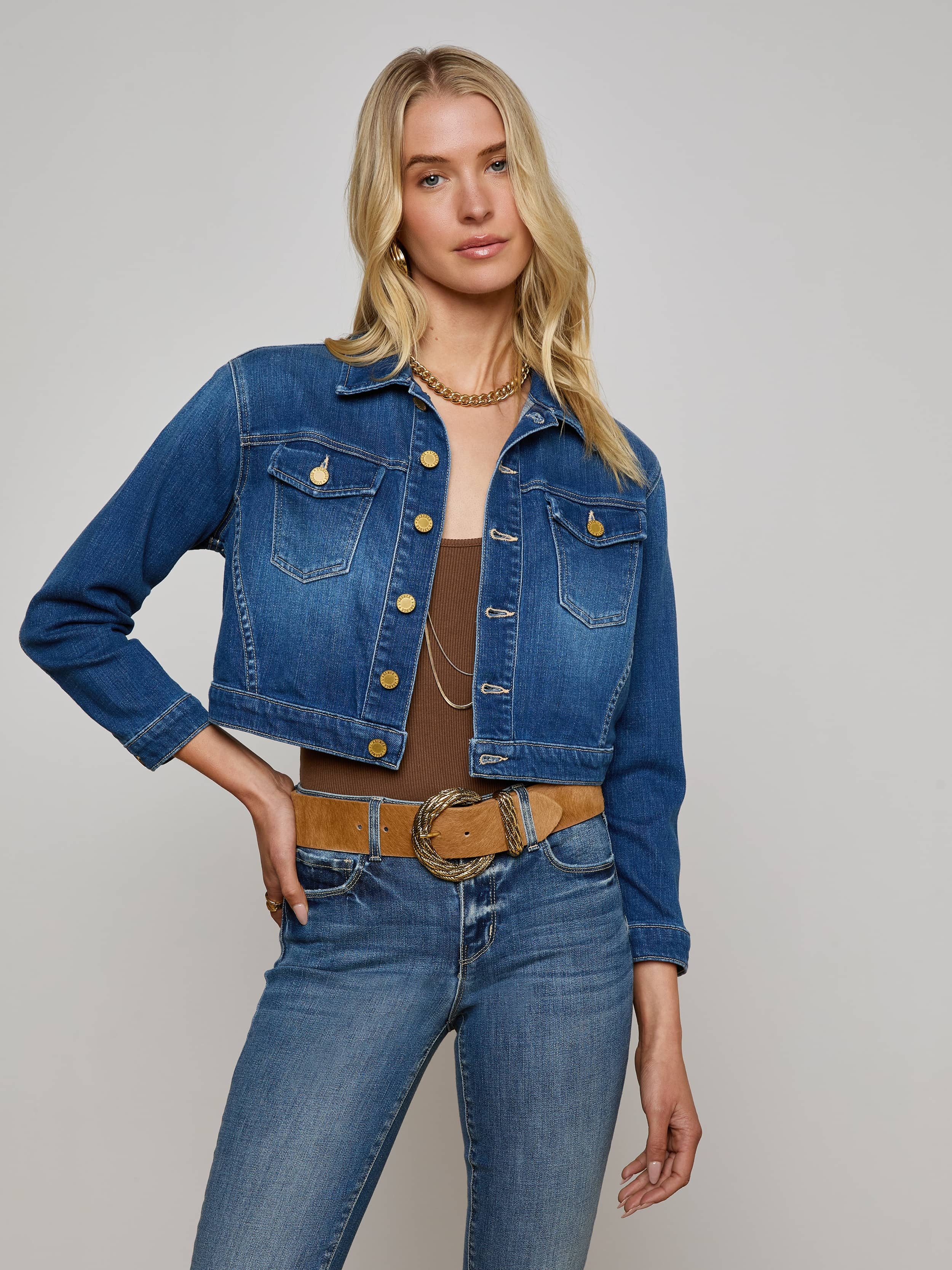 Koda Cropped Denim Jacket - 2