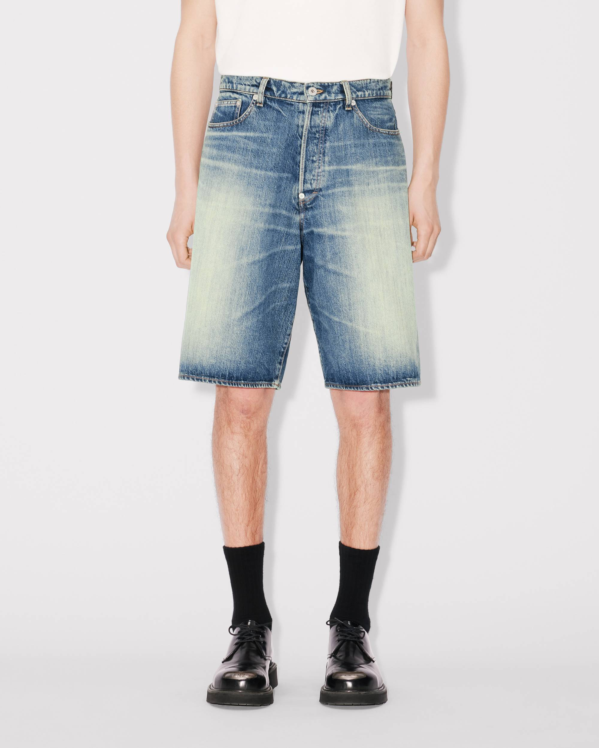 Straight short in japanese denim - 3